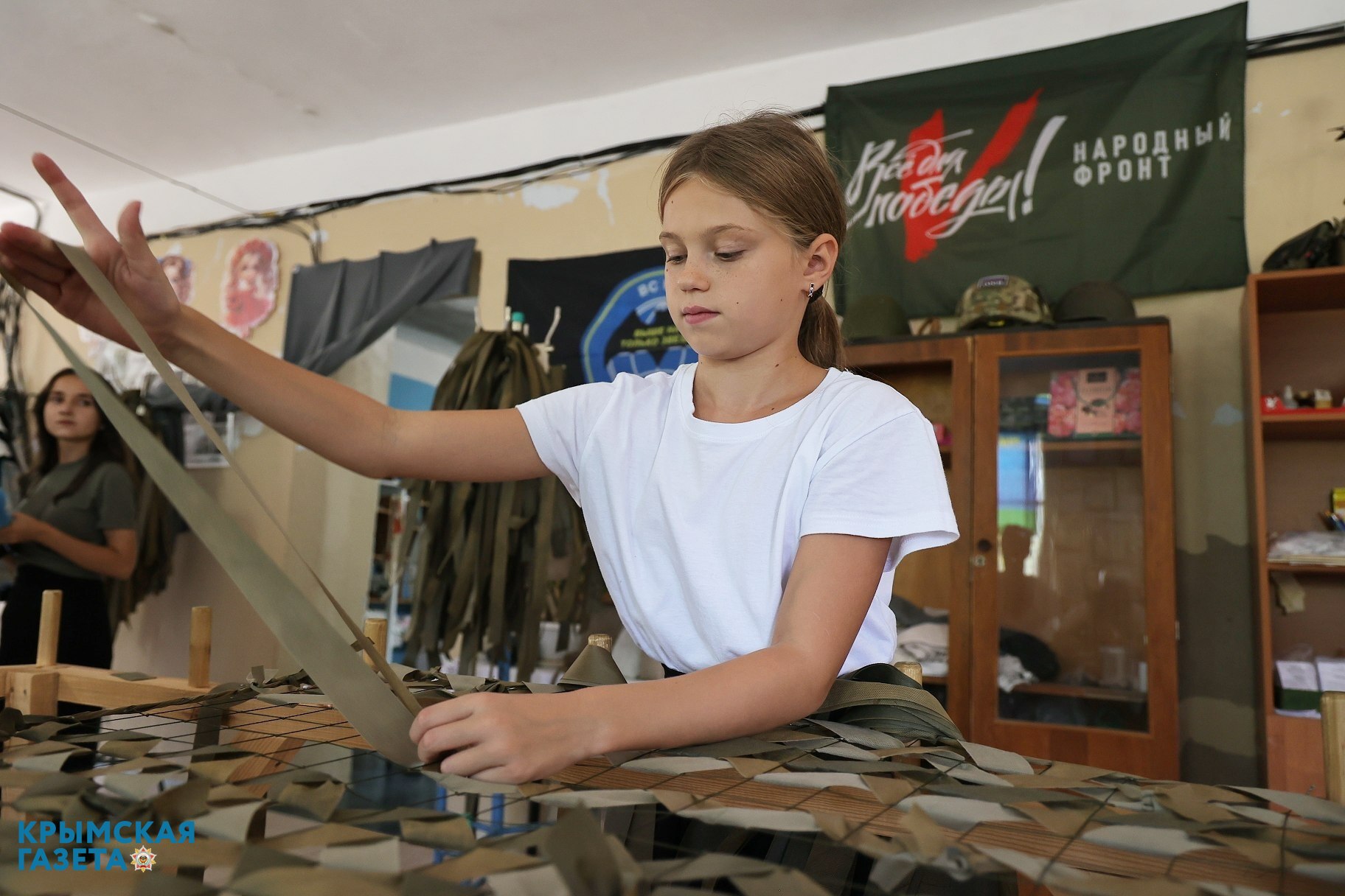 Крымские школьники присоединились к акции «1 сентября без цветов - сохрани жизнь бойцов»