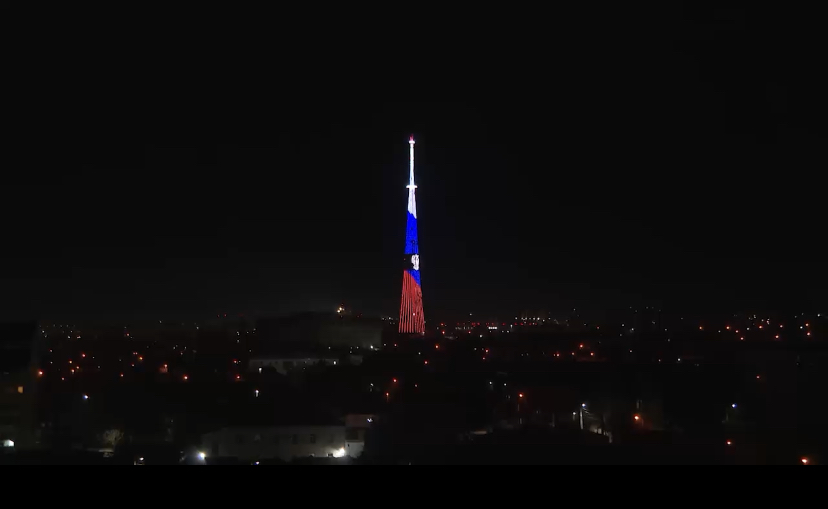 На телевышке Симферополя появится подсветка в День государственного флага и герба Крыма