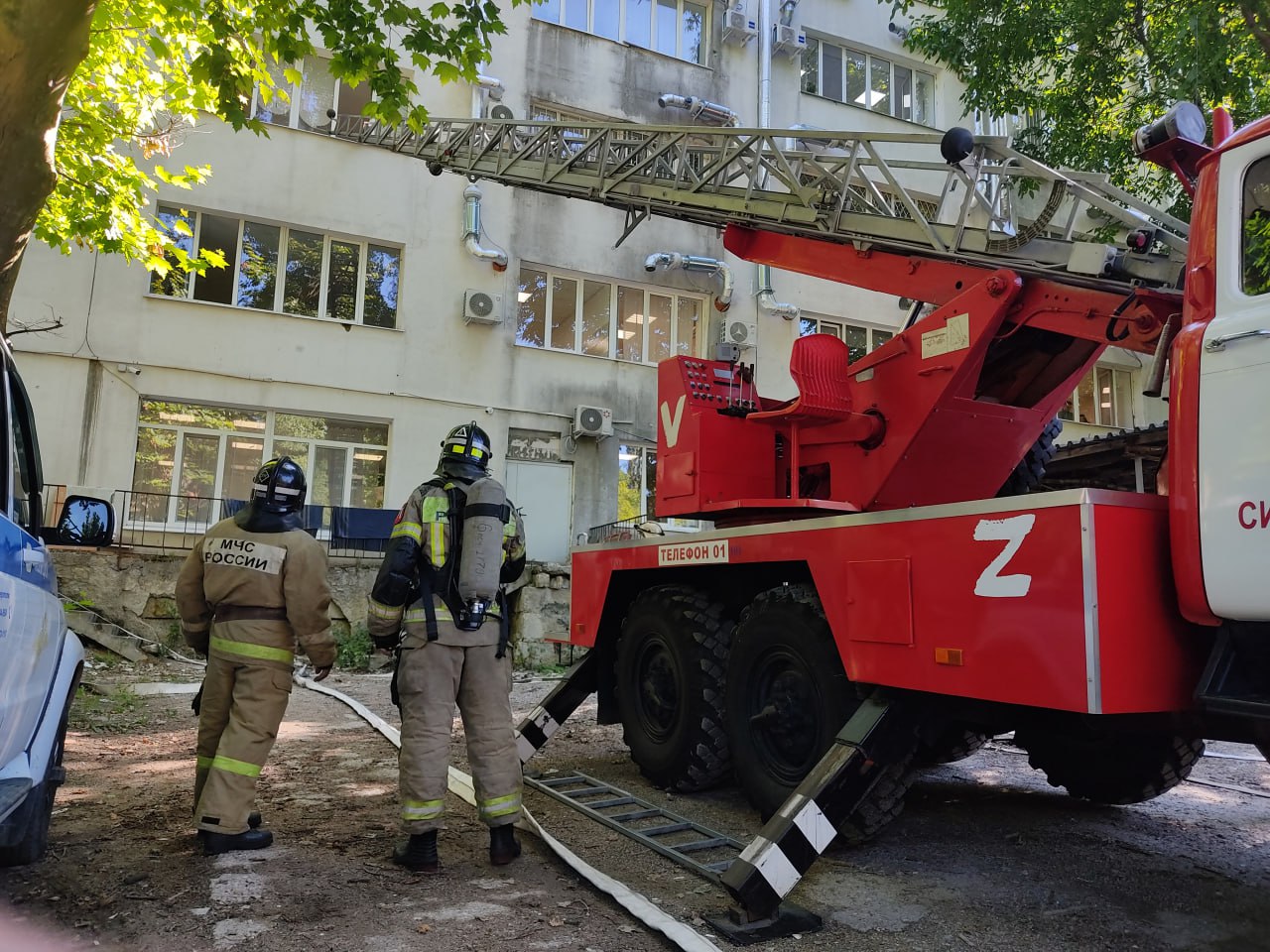 В симферопольской больнице прошли масштабные учения МЧС