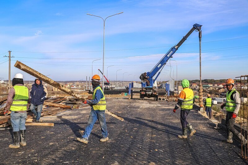 Строительство новой транспортной развязки в Симферополе завершено на 70%