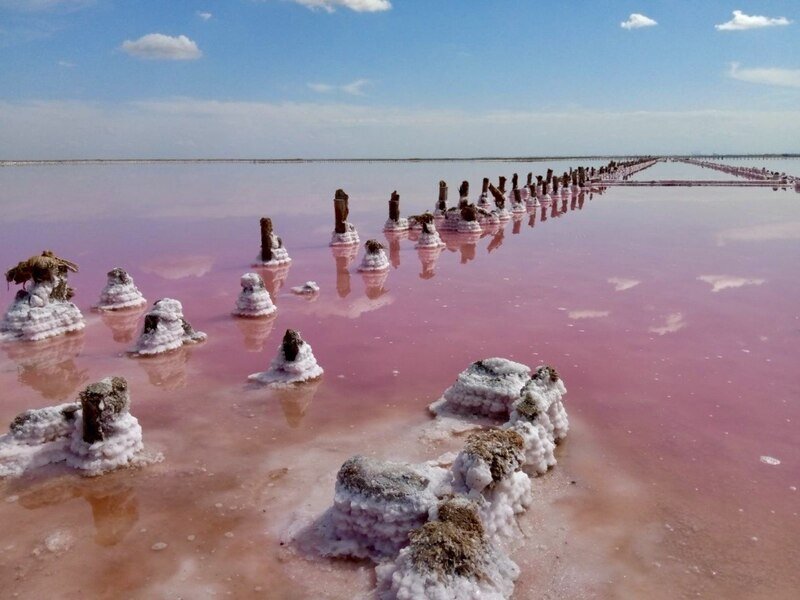 Розовый лиман: озеро Сасык-Сиваш в Крыму - как добраться и удивиться