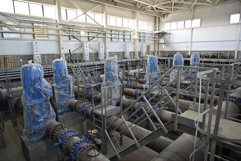 В Советском районе строят тракт водоподачи в Северо-Крымский канал