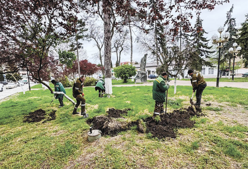 В керченском сквере им. Володи Дубинина установят систему автополива