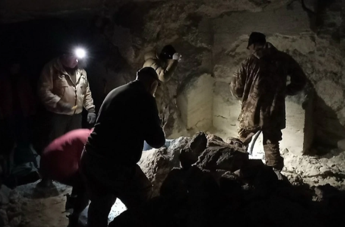 В Старокарантинских каменоломнях нашли останки советских партизан