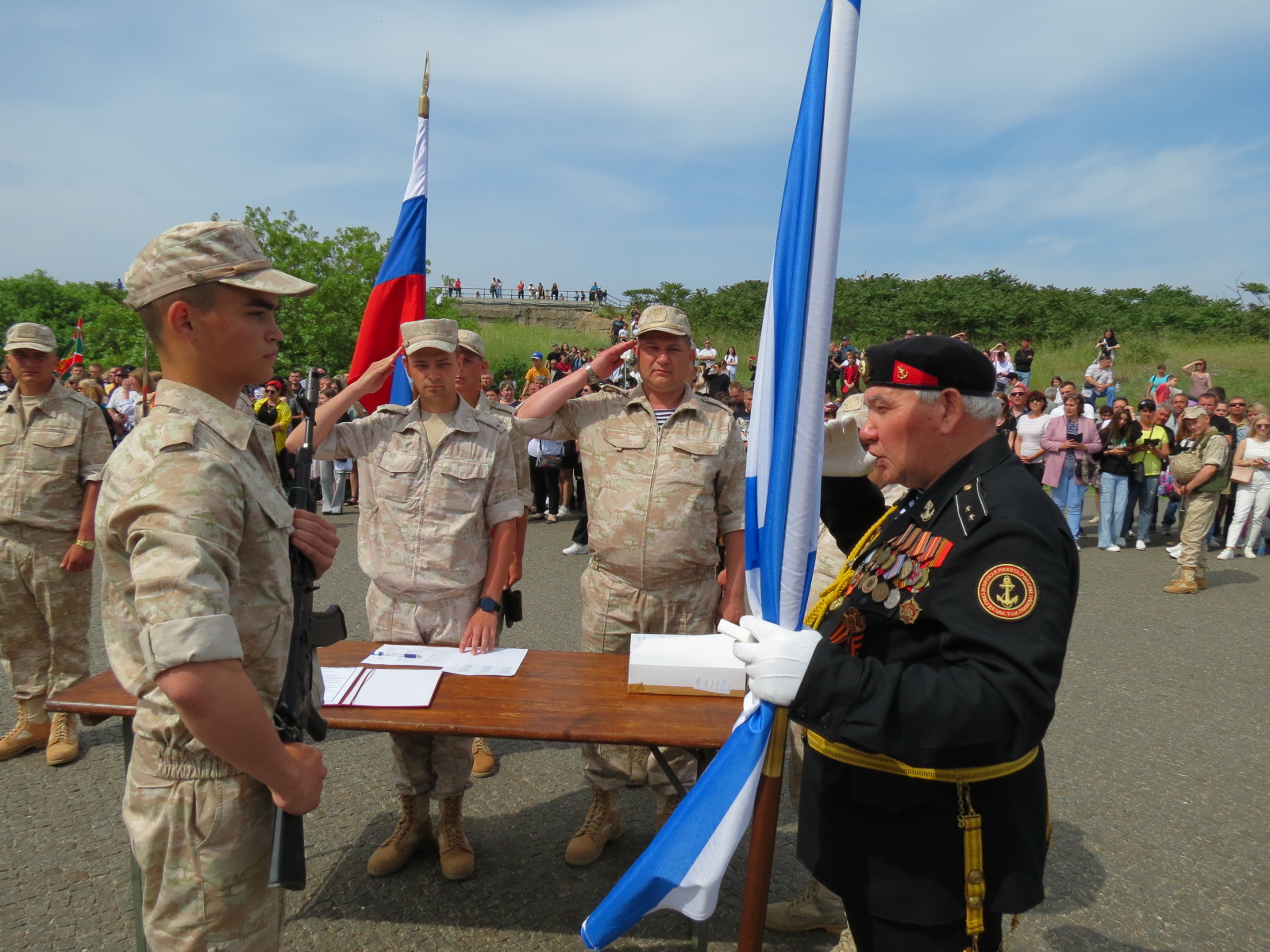 Морские пехотинцы ЧФ приняли военную присягу