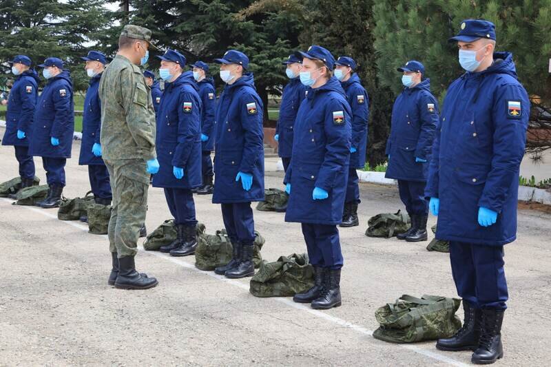 В Крыму поддержали солдат, принимающих участие в мобилизации