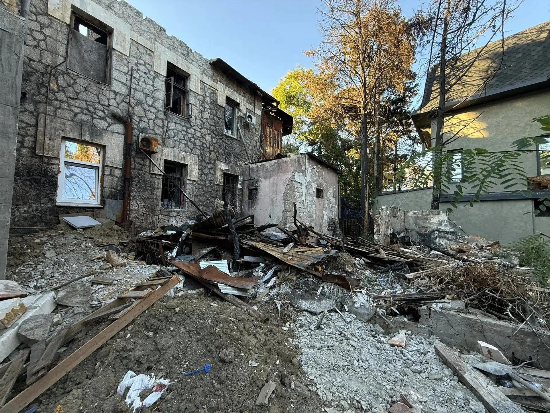 Пострадавший от налёта БПЛА дом в Ялте приведут в безопасное состояние