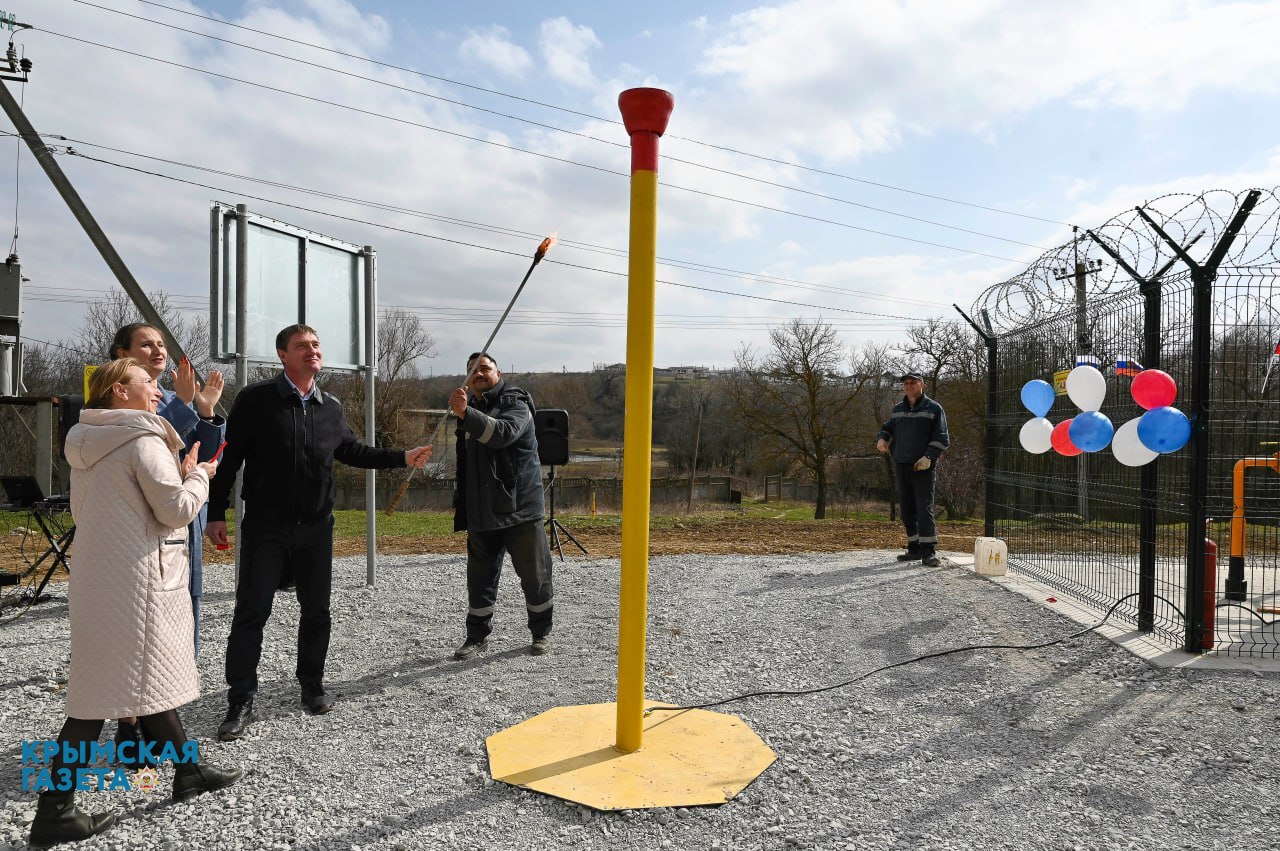 Три села газифицировали в Нижнегорском районе 