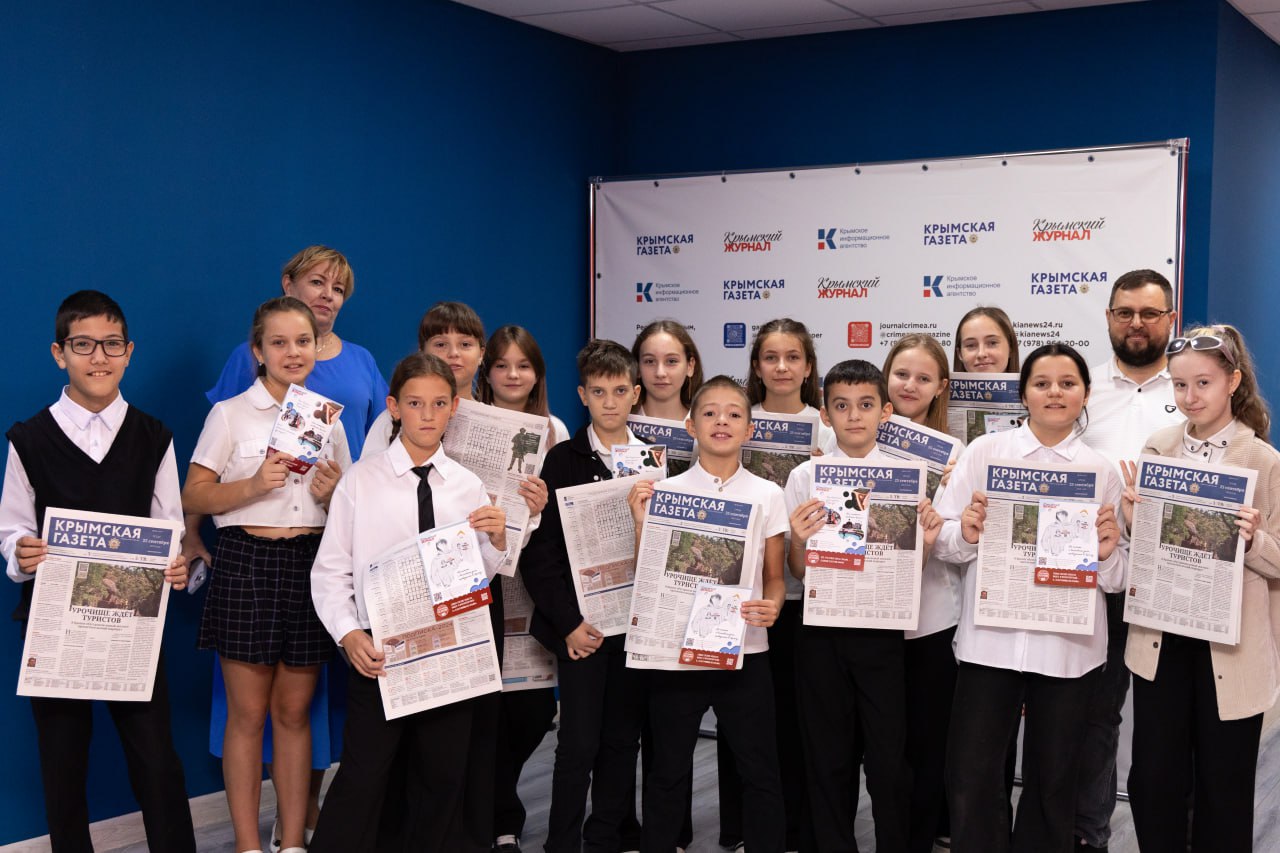 Для учеников симферопольской школы №23 провели экскурсию по редакции «Крымской газеты»