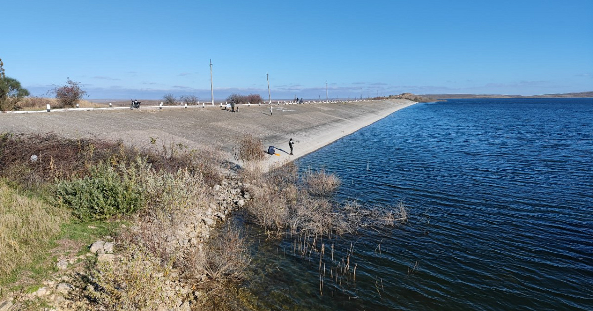 Загорское водохранилище Крым